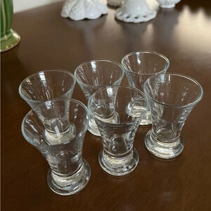 Set of 6 vintage Ikea shot cordial glasses Barware liquor kitchen drinkware
